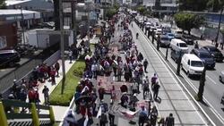 CLEAN : Hundreds protest in Guatemala against Hispanic heritage day News Clip