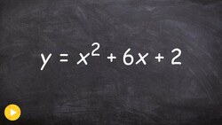 Converting an equation to vertex form then determine the vertex Instructional Video