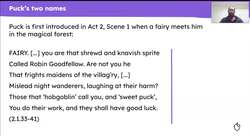 The character of Puck in Shakespeare’s ‘A Midsummer Night’s Dream’ Instructional Video