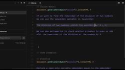 JavaScript Mastery from Zero to Hero - Prepare for Coding Interviews - The Remainder Operator in JavaScript - I Instructional Video