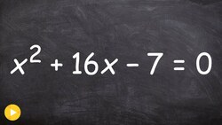 Using the quadratic formula to solve an equation Instructional Video