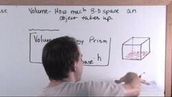 Volume Of Prisms And Pyramids: The formula for finding the volume of a prism and its units Instructional Video
