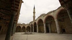 The Three Serefeli Mosque in Edirne, Turkey Stock Footage