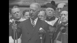 Former NY Governor Al Smith helps with treating exterior of St Patrick's Cathedral in NY City for erosion News Clip