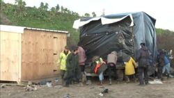 Squalid refugee camp in Calais dismantled News Clip