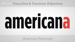 How to Use Masculine & Feminine Adjectives in Spanish Instructional Video