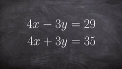 Applying Elimination to Solve a System of Equations with a Independent Solutions Instructional Video