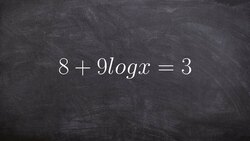 Learn the basics of solving a logarithmic equation Instructional Video
