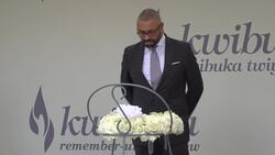 James Cleverly visits Kigali Genocide Memorial on Rwanda trip News Clip