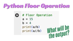 Python Lesson 16: Floor Operation Instructional Video
