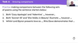 Comparing how poets explore relationships in the Eduqas anthology Instructional Video