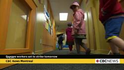 More than 12-thousand workers in 4-hundred childcare-centres in Quebec will be on strike on Thursday News Clip