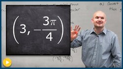 How to graph a polar point and then convert to rectangular form Instructional Video
