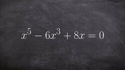 Finding all the Solutions of a Higher Order Polynomial by Factoring Instructional Video