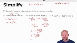 Verify Trigonometric Identities | Analytic Trig | Pre-Calculus Instructional Video