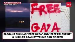 Trump's Golf Resort Comes Under Attack, Palestinian Flag Waved Atop Big Ben | 'Gaza Not For Sale' News Clip
