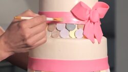 How to Paint a Metallic Finish on a Wedding Cake Instructional Video