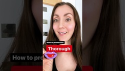 How to Pronounce Thorough #Shorts Instructional Video