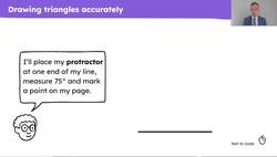 Use knowledge of shape properties to draw shapes accurately using rulers and protractors Instructional Video