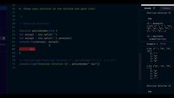 JavaScript Mastery from Zero to Hero - Prepare for Coding Interviews - Solution - Check whether a String Is a Palindrome Instructional Video