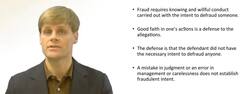 Good Faith as a Defense to a Charge of Fraud Instructional Video