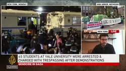 Protesting students at Columbia university set up tents on the campus News Clip