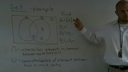 How to find the intersection and union with sets in a venn diagram Instructional Video