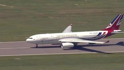 UK Prime Minister Plane - Voyager News Clip
