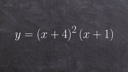 Learn how to sketch the graph of a polynomial given factored form using multiplicity Instructional Video