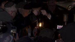CLEAN : Ukrainian Jews celebrate Hanukkah festival of lights amid blackouts News Clip