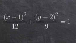 Identify the center, vertices, co vertices and foci of an ellipse Instructional Video