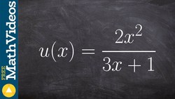 How to determine the domain of a rational function (no sound) Instructional Video