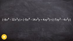 Adding three polynomials Instructional Video