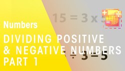 Learn How To Divide Positive & Negative Numbers Instructional Video