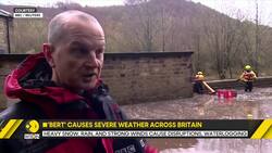 Storm 'Bert' Causes Severe Weather Across Britain News Clip