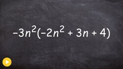 How to Multiply a Monomial by a Trinomial Polynomial Product Instructional Video