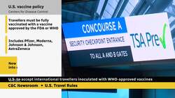 U.S. to accept international travellers with WHO-approved vaccines News Clip