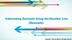 Subtracting Decimals Using the Number Line (Example) Instructional Video