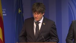 Puigdemont condemns guilty verdicts of former Catalan politicians News Clip