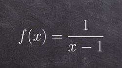 Learn how to determine asymptotes and domain of a reciprocal function Instructional Video