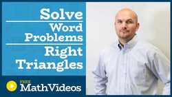 Master Solving word problems using right triangle trigonometry Instructional Video
