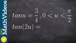 How To Evaluate for the Double Angle of Tangent Instructional Video