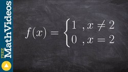 Evaluate the limit of a piecewise function by graphing Instructional Video