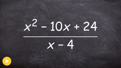 How to divide a binomial polynomial into a quadratic polynomial Instructional Video