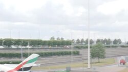 Plane taking off  at Heathrow Airport News Clip