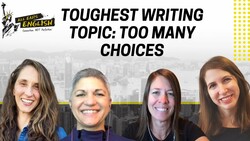 Group Conversation for Hard Writing Choices: IELTS Energy 1097 Instructional Video