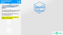 GCSE Secondary Maths Age 13-17 - Probability & Statistics: Mean - Explained Instructional Video