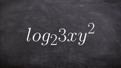 Learn how to expand a logarithmic expression using the product rule Instructional Video