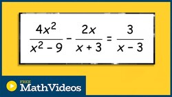 How to Solve a Rational Equation with an extraneous solution Instructional Video