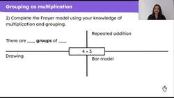 Represent equal groups as multiplication Instructional Video